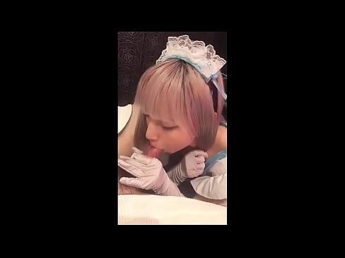 ❤️ Idol Seapánach [mayuka], culaith maid na Fraince, cuid 1, blowjob agus jerk off le lotion ☑ Porn ardchaighdeáin linn ️❤